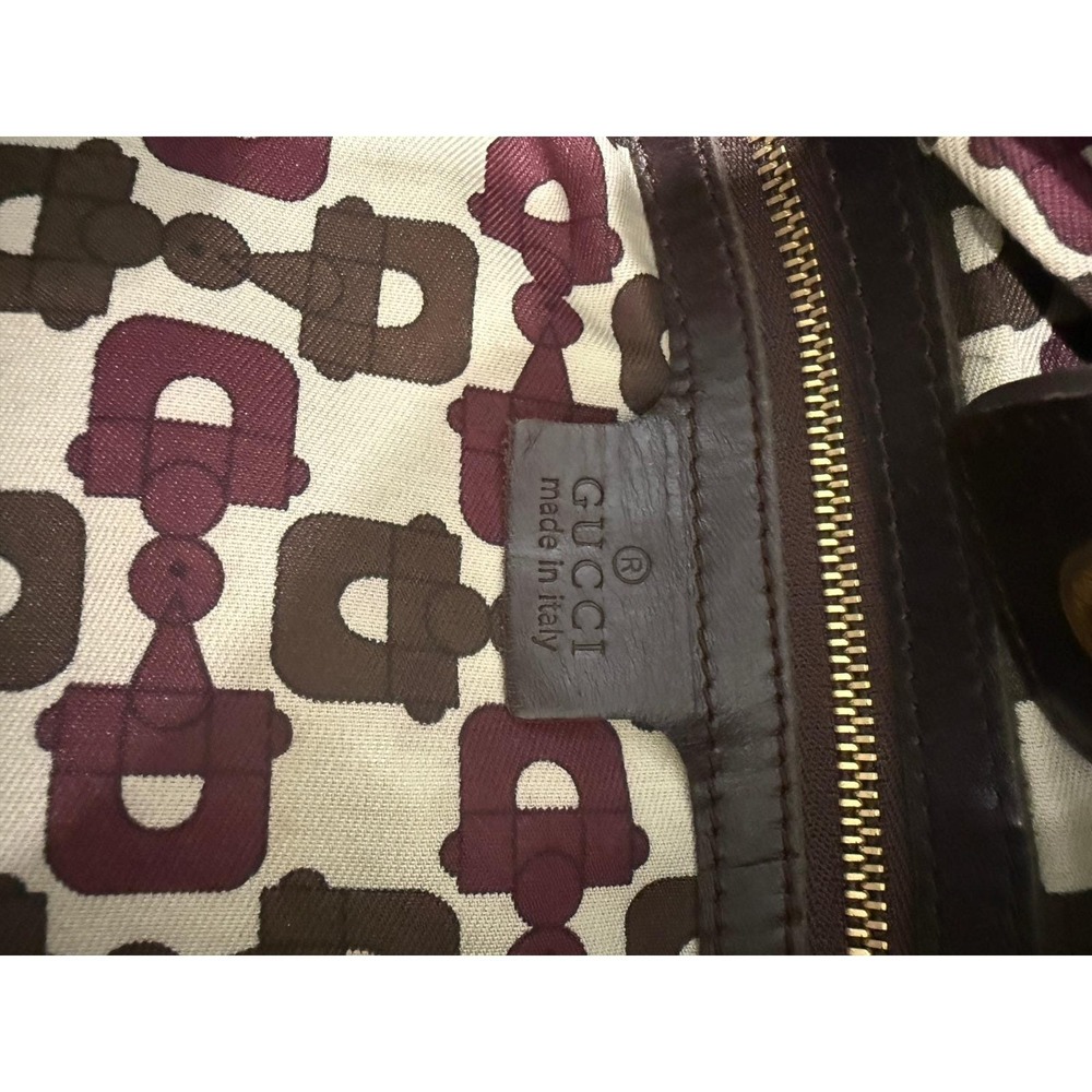 Gucci Sukey Large Tote Brown Guccissima Leather Shoulder Bag 211944 Italy - Picture 6 of 9